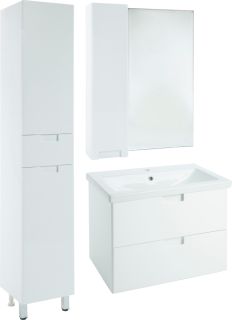 Зеркало-шкаф Bellezza Пегас 90см левый белый 00000008062